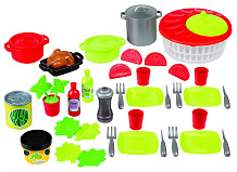 Обеденный набор Ecoiffier Chef с салатом и продуктами Chef 43 акс. ECO2521