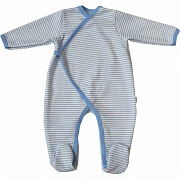 Комбинезон Папитто с запахом селаник начес 49-524 голубая полоска 62
