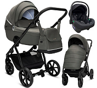 Детская коляска Noordi Fjordi V2 3 в 1 с автокреслом Terra Edusky Black 1462150 Alpine Moss