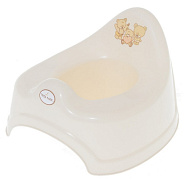 Детский горшок Tega Baby Teddy (Мишка) MS-001-118 белый жемчуг