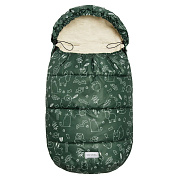 Конверт меховой AmaroBaby Snowy Travel 85 см зверята хаки