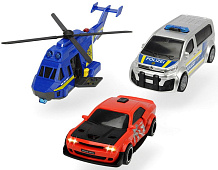 Набор Dickie полицейская погоня вертолет и 2 машинки 3715011