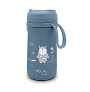 Детский термос Nuvita с трубочкой и мягким носиком 4440, 350 мл синий