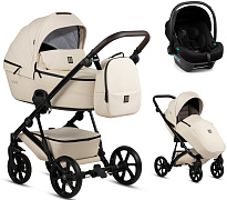 Детская коляска Tutis Viva 5 Plus Leather 2024 3 в 1 1452086 Vanilla
