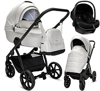 Детская коляска Noordi Fjordi Leather V2 3 в 1 с автокреслом Terra Black 1462817 Cloud