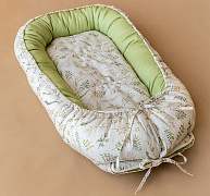 Подушка-гнездышко Lappetti Летняя история фисташковый