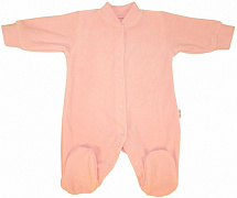 Комбинезон Папитто велюр однотонный И53-526 розовый 56