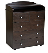 Детский пеленальный комод Антел Ульяна-3 ЛДСП 80/5 венге