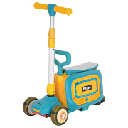 Трехколесный самокат Pituso HD-8814B 3 в 1 Blue/Синий