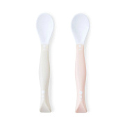 Набор ложек Happy Baby для кормления 2 шт pink&milky