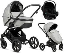 Детская коляска Noordi Aqua V2 3 в 1 с автокреслом Terra Black 1482602 Light Grey
