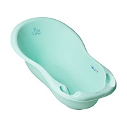 Детская ванна Tega Baby Little Bunnies (Кролики) со сливом 102 см KR-005-105 мятный