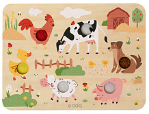 Тактильно-звуковая доска edda Ферма