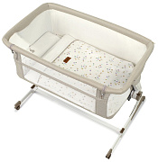 Кровать люлька Jane Baby Side приставная с комплектом постельного белья Iris