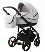 Детская коляска Adamex Lanti 2 в 1 LN-PS46 TIP (СВ.СЕРЫЙ + СВ.СЕРАЯ КОЖА)