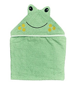 Детское полотенце для купания Alis Цветная коллекция махра 75х110 см лягушка