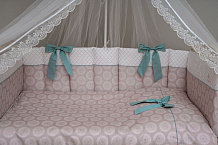Комплект в кроватку Lappetti Ривьера для прямоугольной кроватки 6 предметов бежевый