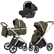Коляска Carrello Vector CRL-6550 Nova DK791 Grey Line 3 в 1 Deep Green