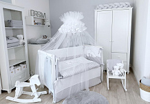 Балдахин Lepre в детскую кроватку белый