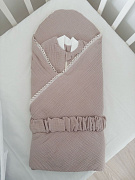 Набор муслиновых изделий Lappetti Плед-конверт,Кокон ЧЗ 4 бежевый