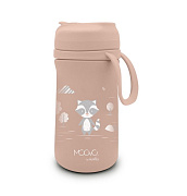 Детский термос Nuvita с трубочкой и мягким носиком 4440, 350 мл розовый