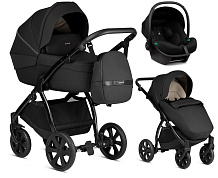 Детская коляска Noordi Luno All Trails 3 в 1 с автокреслом Terra Black 1012607 Midnight