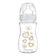 Бутылочка для кормления Canpol Babies Newborn Baby c широким горлом 240 мл, 3+ мес 35/217 бежевый