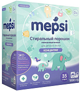 Стиральный порошок Mepsi для детского белья гипоаллергенный, концентрат, бесфосфатный, 1000 гр