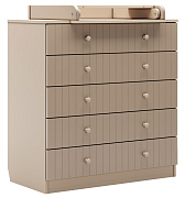 Комод Antemi Fred с пеленальным столиком НИК 73 к Капучино + Ник 70 к Капучино