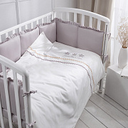Комплект в кровать Perina Toys Sateen Collection 6 предметов серый