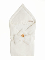 Конверт на выписку AmaroBaby Pure Love Batic вязаный утепленный 85 см молочный