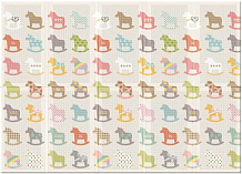 Развивающий коврик портативный Parklon Portable Деревянные лошадки