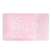 Коврик резиновый для ванны Roxy-Kids антискользящий 34х58 см BM-M164R Лев, клубника
