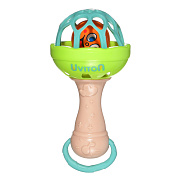Погремушка Uviton Волшебный шарик 0063 зеленая чаша/бежевый