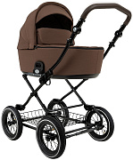 Детская коляска люлька Roan Bass Next Classic d12 2.0 1 в 1 BNC/71/1 Mocha Mousse/Black/руч.Cappuccino