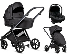 Детская коляска Tutis Mio 3 Plus Black Edition New 3 в 1 с автокреслом Elo Lux EduSky Black 1622060 Obsidian