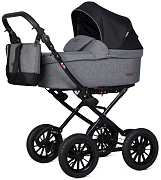 Детская коляска Riko Basic Bella Lux Classic 2 в 1 2025 01 темно-серый