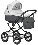 Детская коляска Indigo Charlotte Sity Classic 12 2 в 1 Cs05 т.серый+св.серый
