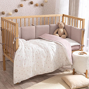 Детское постельное белье Perina Muslin 3 предмета лето розовое