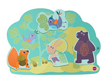 Развивающая игрушка на стену - магнитные пазлы Oribel Vertiplay Кролик Хоппи и его друзья