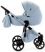 Детская коляска Adamex Nola Natura 2 в 1 N-1-SKY (ГОЛУБОЙ + ГОЛУБАЯ КОЖА)