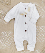 Комбинезон на пуговицах AmaroBaby Fashion молочный 62