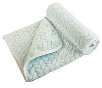 Детский плед плюшевый Сонный Гномик Косы голубой