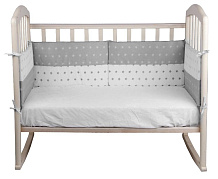Борт в кроватку Alis День и ночь Серый
