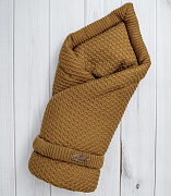 Конверт вязаный утепленный Lappetti Хьюге горчичный