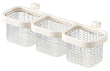 Органайзер для хранения подвесной UNIX Kids с тремя отделениями универсальный White