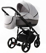 Детская коляска Adamex Lanti 2 в 1 LN-PS79 TIP (СВ.СЕРЫЙ + СЕРАЯ КОЖА)