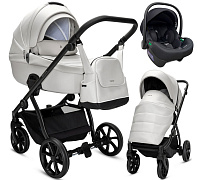 Детская коляска Noordi Fjordi Leather V2 3 в 1 с автокреслом Terra Edusky Black 1462817 Cloud