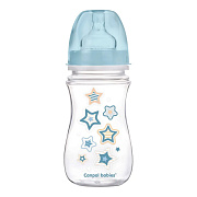 Бутылочка для кормления Canpol Babies Newborn Baby c широким горлом 240 мл, 3+ мес 35/217 голубой