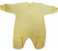 Комбинезон Папитто махра начес И93-526 желтый 62